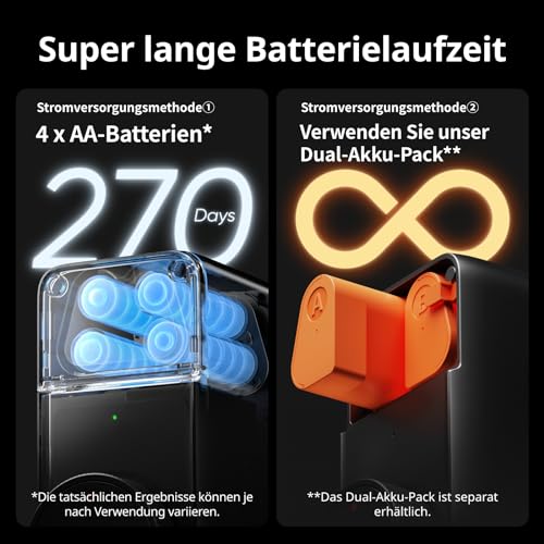 SwitchBot WLAN Smart Lock Pro mit Touchscreen-Tastatur, Türriegelschlösser, Smartes Türschloss, Elektronisches Türschloss, Türöffner per App, Fingerprint, Code, Alexa, Google, unterstützt Matter - 5
