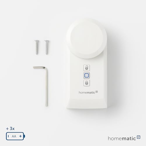 Homematic IP Smart Home Türschlossantrieb, elektronisches Türschloss, Smart Lock ohne Umbau, Türöffner per App, Alexa & Google Assistant, 154952A0 - 6